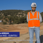 ÇA TOURNE ! Germain Adrian, directeur de Travaux chez NGE – GUINTOLI, présente les travaux de l’échangeur A55/RD9